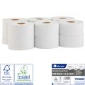 MERIDA CLASSIC roll toilet paper, white, 1 -ply, 19 cm diameter, recycled paper, 220 m (12 rolls / pack.)